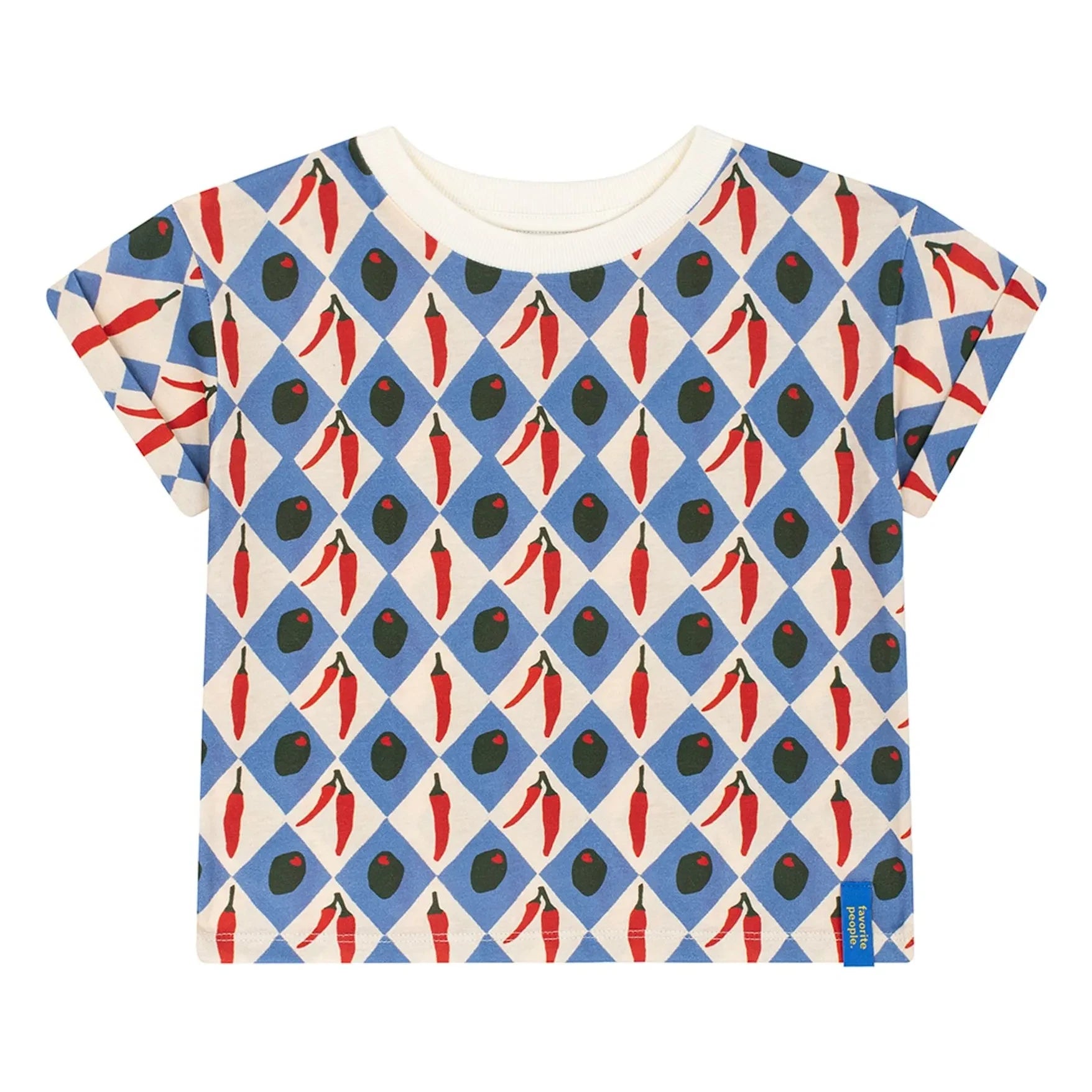 Favorite People - Oliva Peppers T-Shirt | Blau