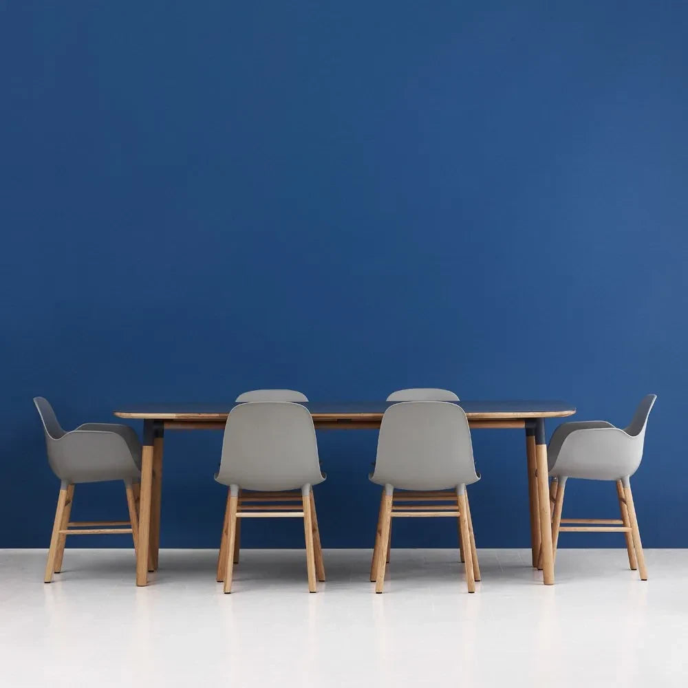 Normann Copenhagen - Form Rechteckiger Tisch 95x200 cm | Schwarz
