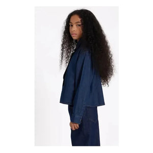 Finger in the nose - Crush Kurzes Jeanshemd | Denim brut