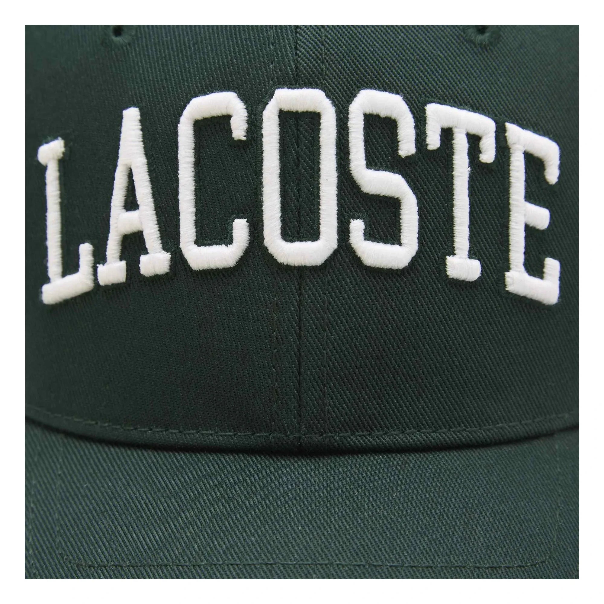 Lacoste - Wordmark Logo Bio-Baumwolle Kappe | Grün