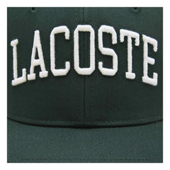 Lacoste - Wordmark Logo Bio-Baumwolle Kappe | Grün