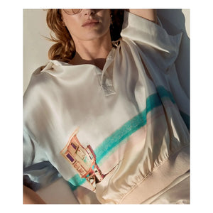Mes Demoiselles - Malden Seidenbluse | Blau