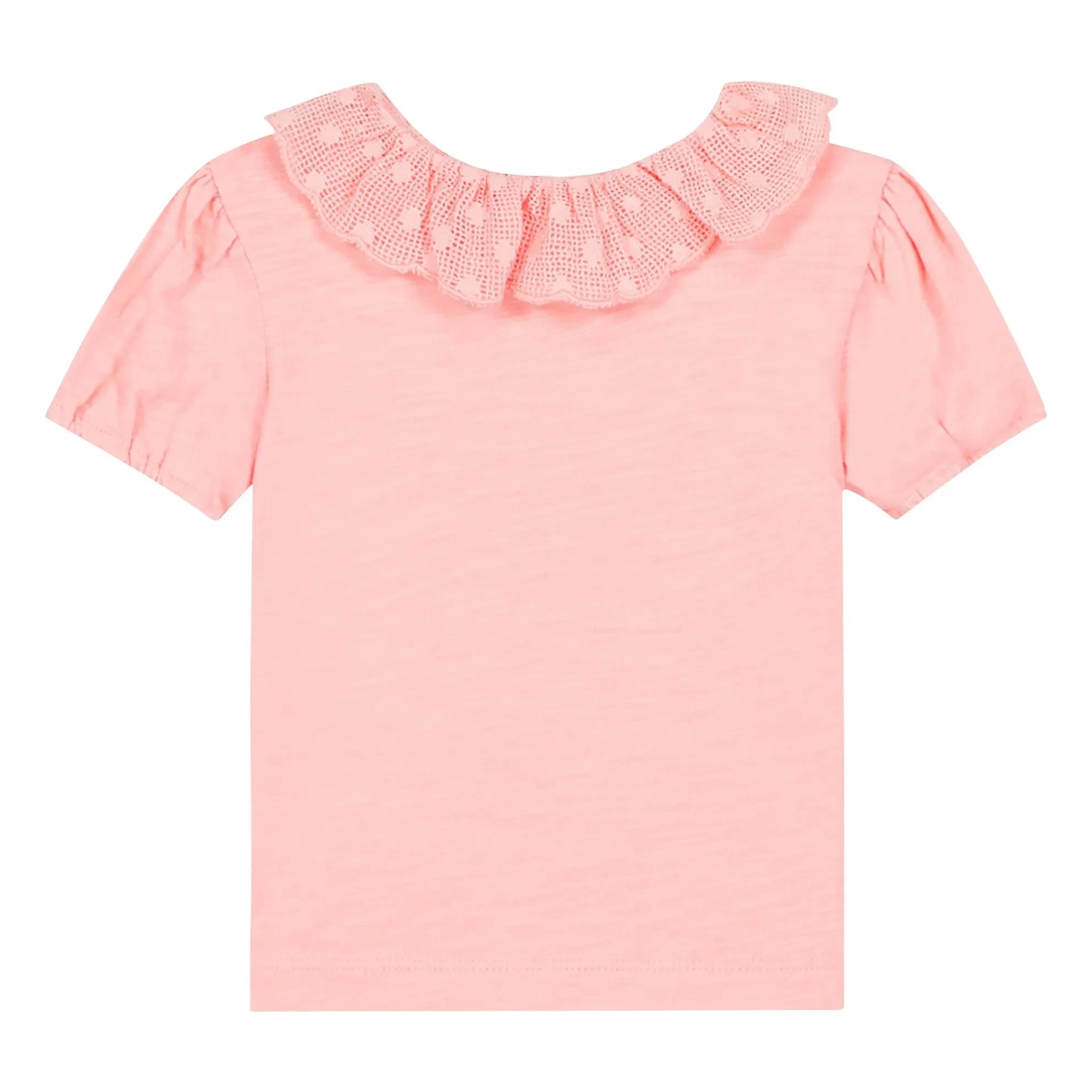 Bonton - Niris Baby Besticktes Poloshirt | Puderrosa
