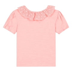 Bonton - Niris Baby Besticktes Poloshirt | Puderrosa