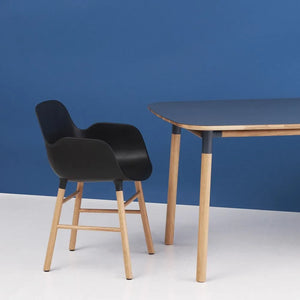 Normann Copenhagen - Form Rechteckiger Tisch 95x200 cm | Schwarz