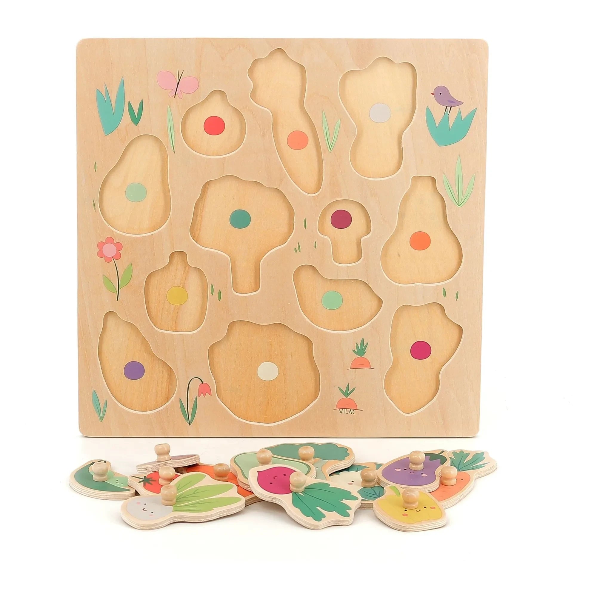 Vilac - Sarah Betz Gemüsegarten Puzzle