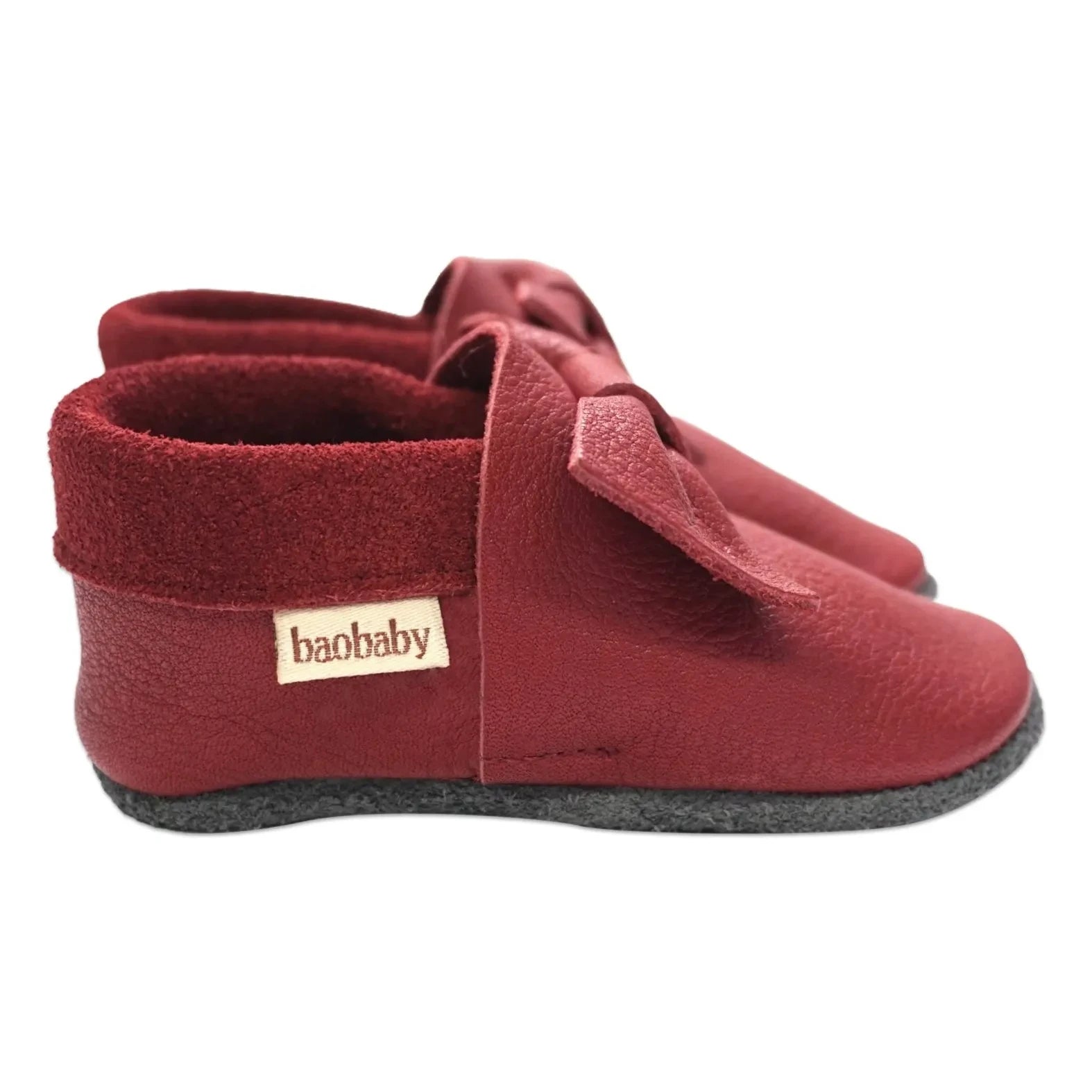 Baobaby - Knot-Hausschuhe | Kirschrot