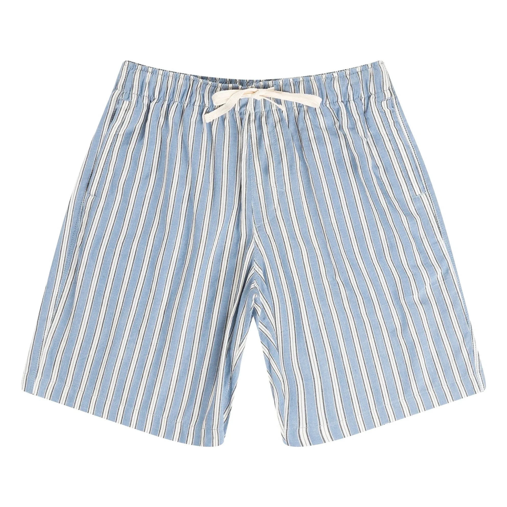 Rhythm – Blau gestreifte Strandshorts