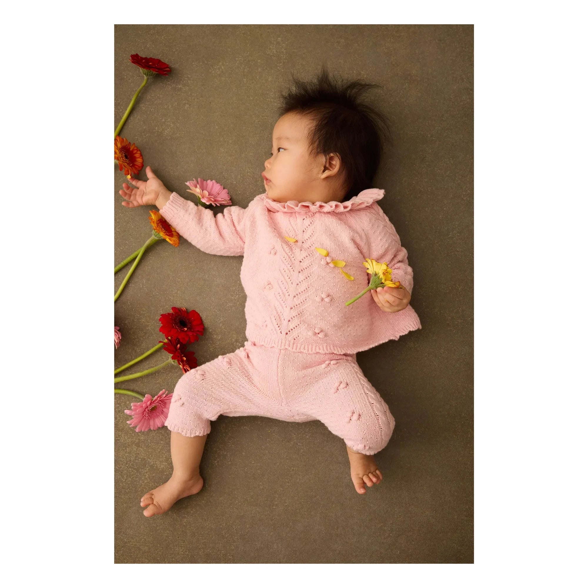 Louise Misha - Elvina Pullover mit Rüschenkragen | Rosa