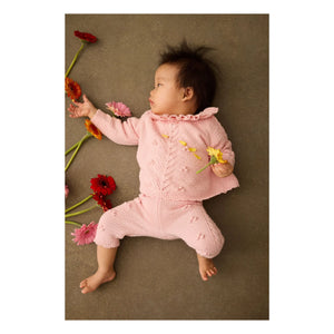 Louise Misha - Elvina Pullover mit Rüschenkragen | Rosa
