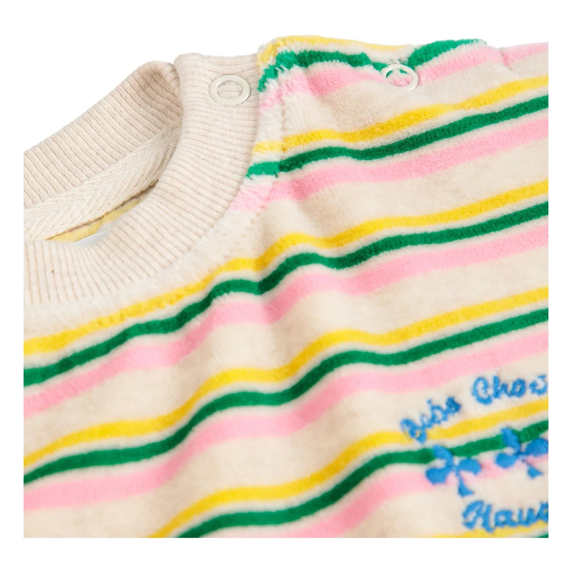 Bobo Choses – Gestreiftes Sweatshirt | Beige