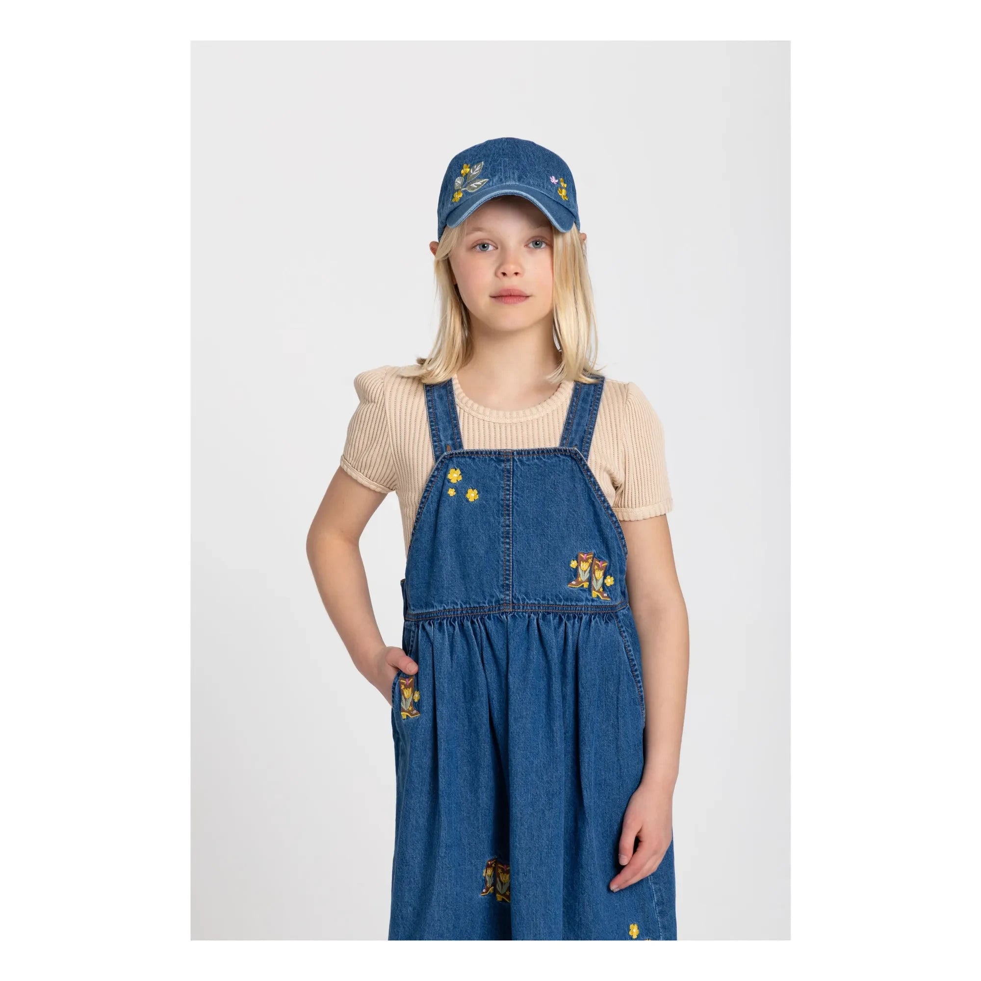 Hundred Pieces - Halo Blütenhut | Denimblau