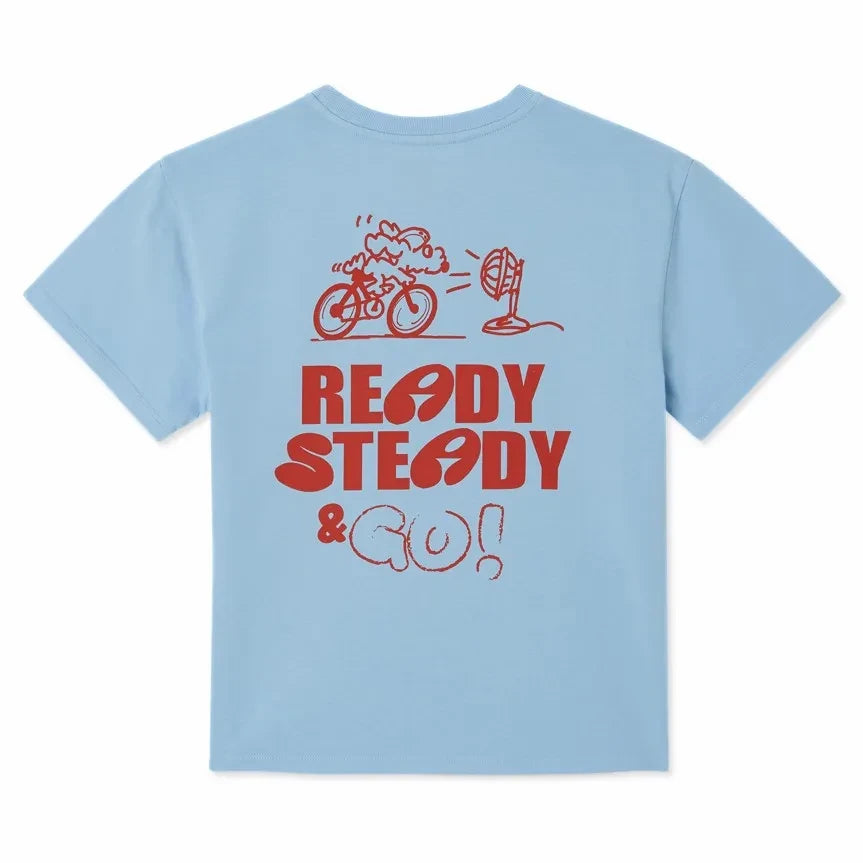 American Vintage - Fizvalley Ready Steady T-Shirt | Hellblau