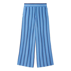 Bompard - Hose aus Leinen, Baumwolle und Seide mit Streifen | Blau
