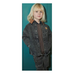 Copenhagen Colors - Jacke aus Bio-Baumwolle im Used-Denim-Look | Dunkelgrau