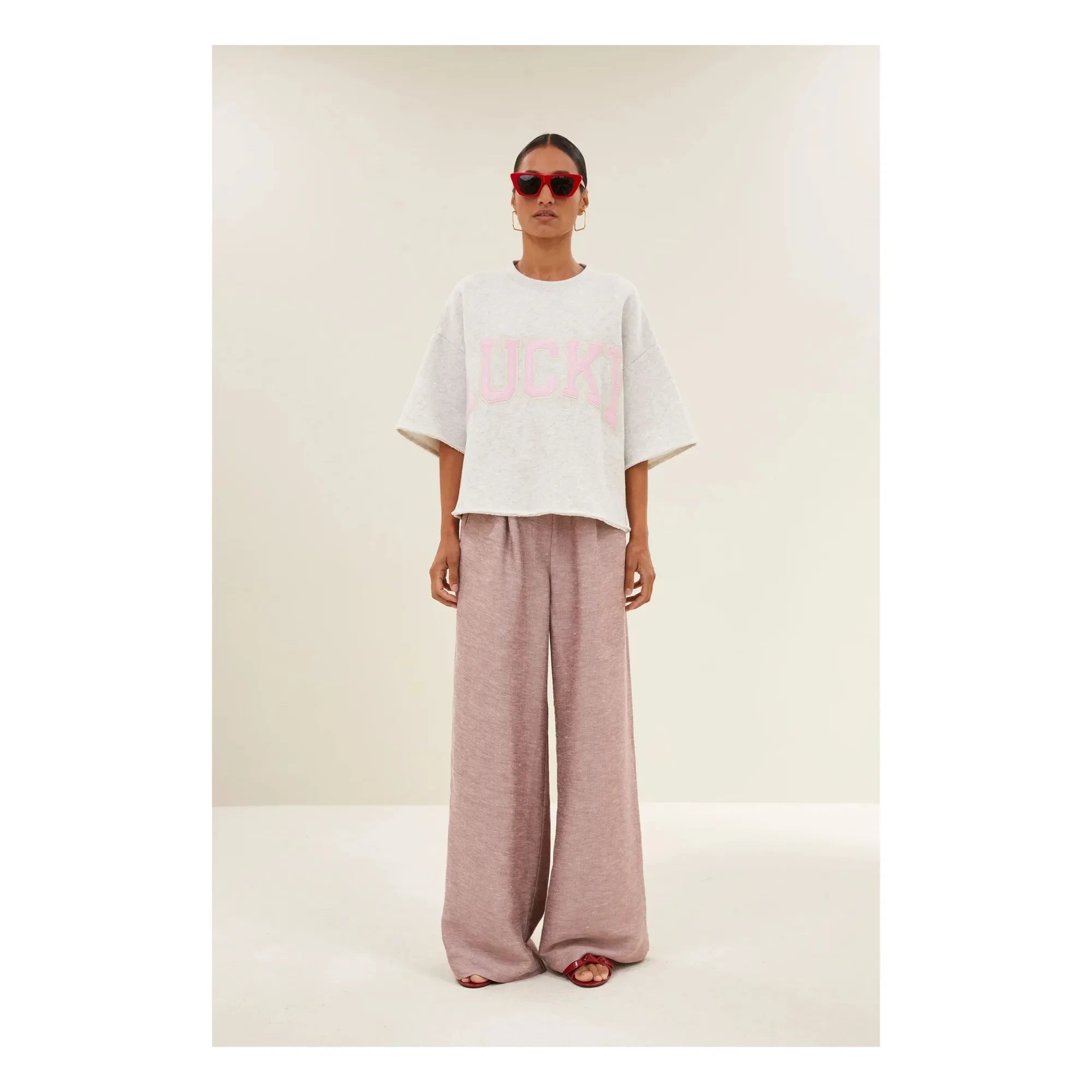 By Bar - Willow Lucky Cotton Sweatshirt | Grau