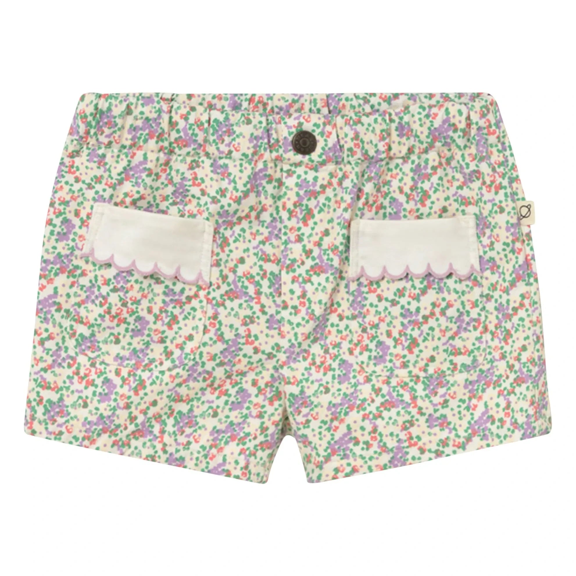 Cozmo - Shorts mit rosa Blumen | Ecru