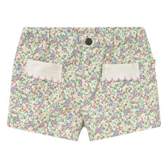 Cozmo - Shorts mit rosa Blumen | Ecru