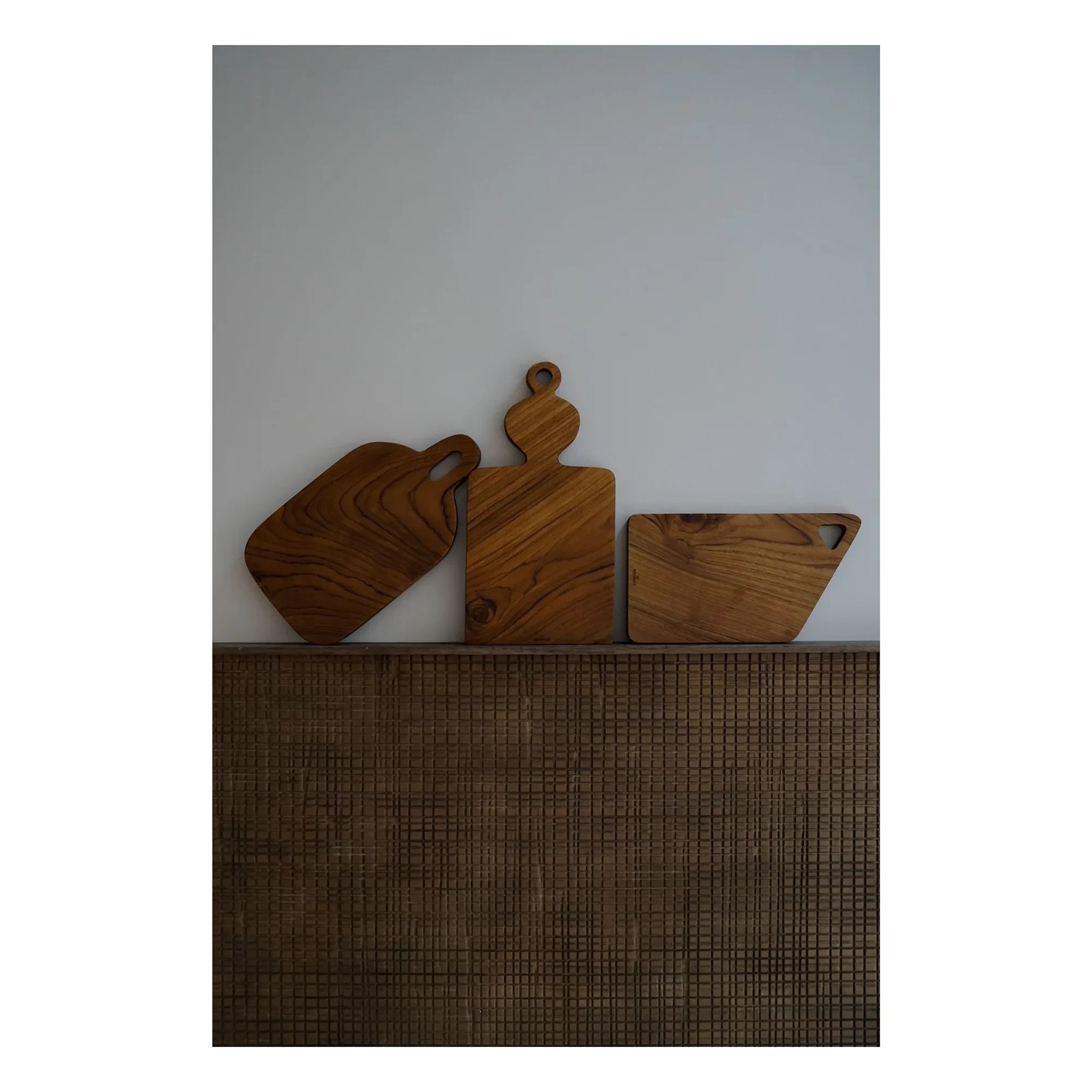 Woodmata - Teak-Schneidebrett mit Griff | Teak