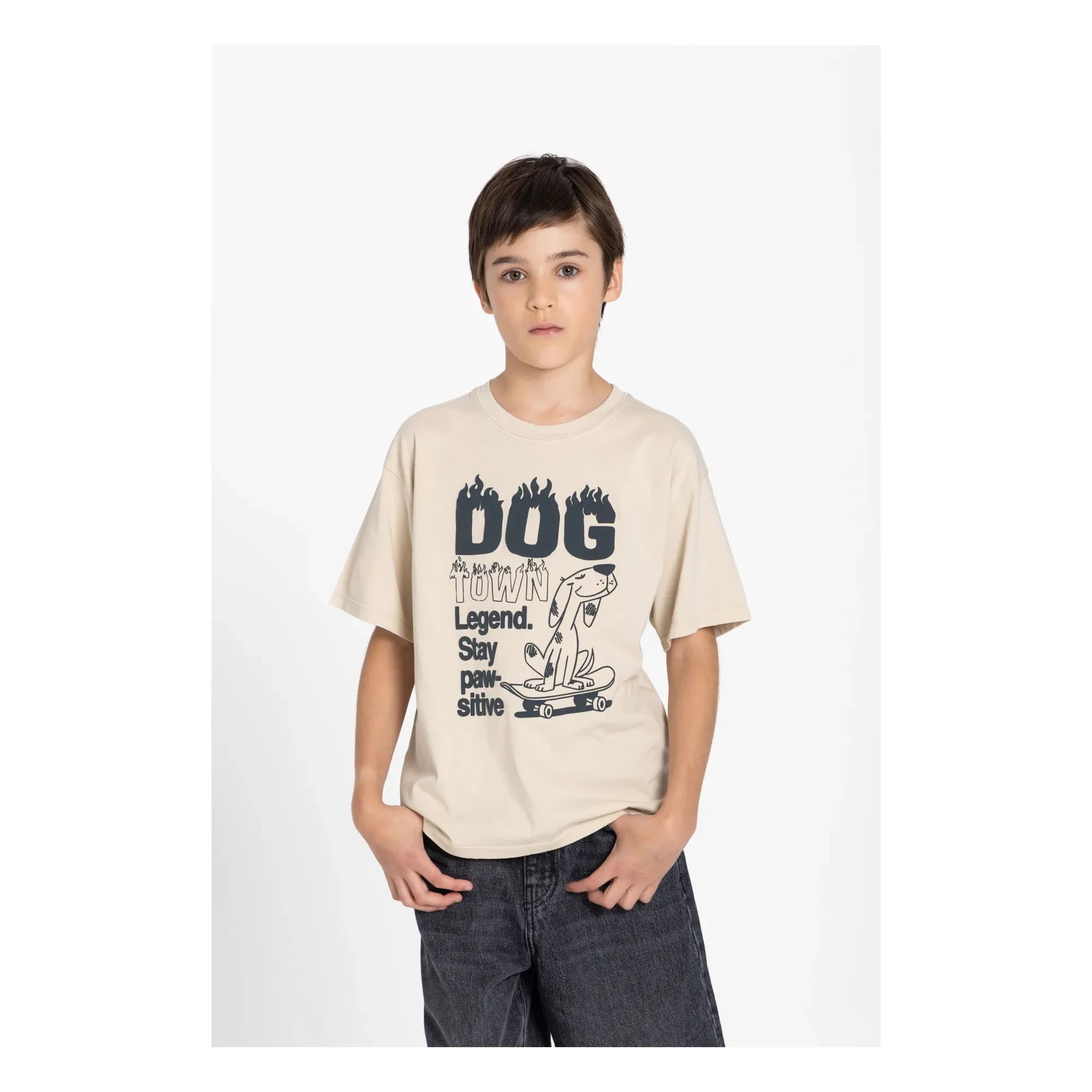 Hundred Pieces - Finn Bio-Baumwoll-T-Shirt | Beige
