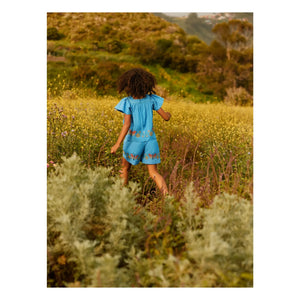 Molo - Rosalyn Butterfly Bio-Baumwoll-Rüschen-Top | Blau