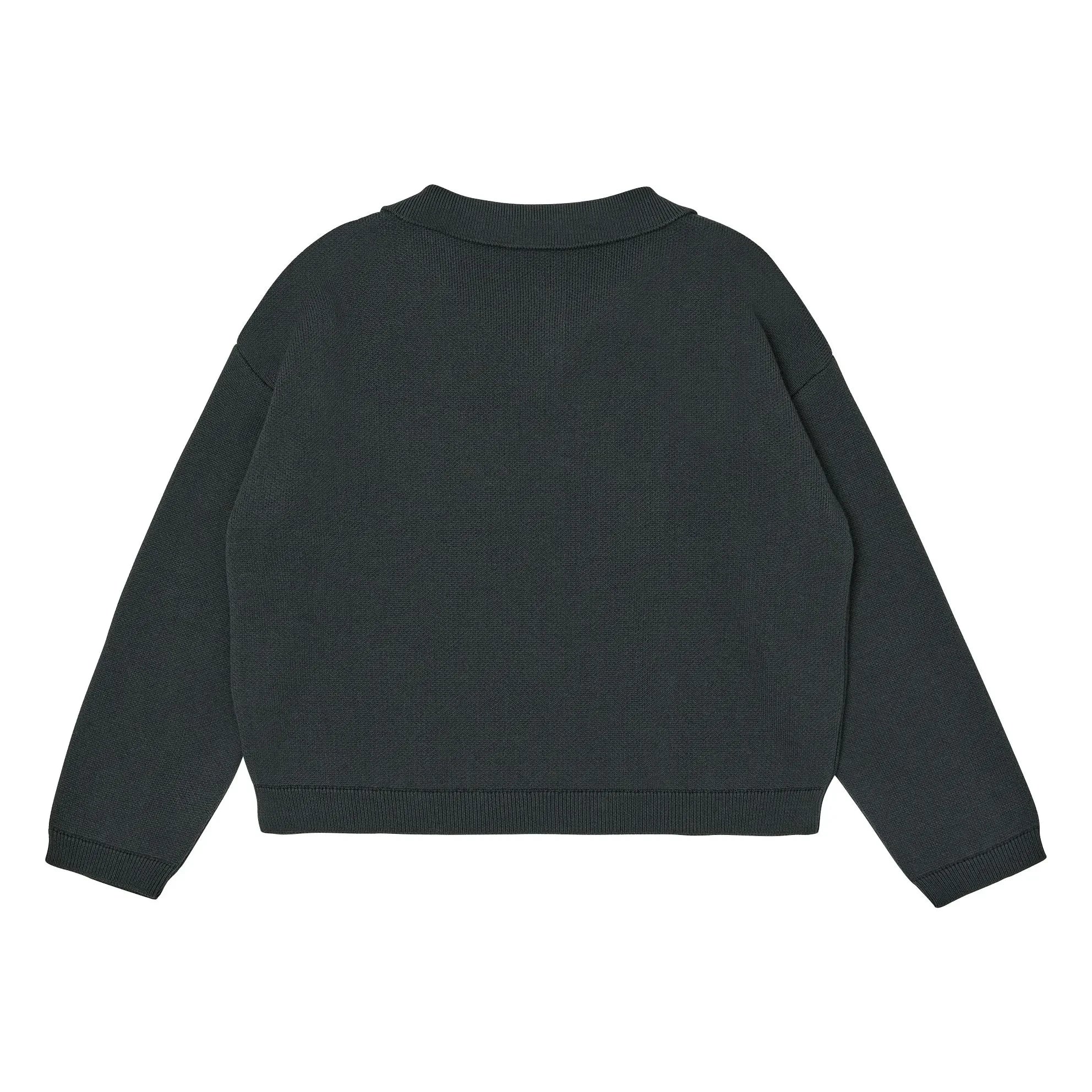 Main Story - Polopullover aus Bio-Baumwolle | Schwarz