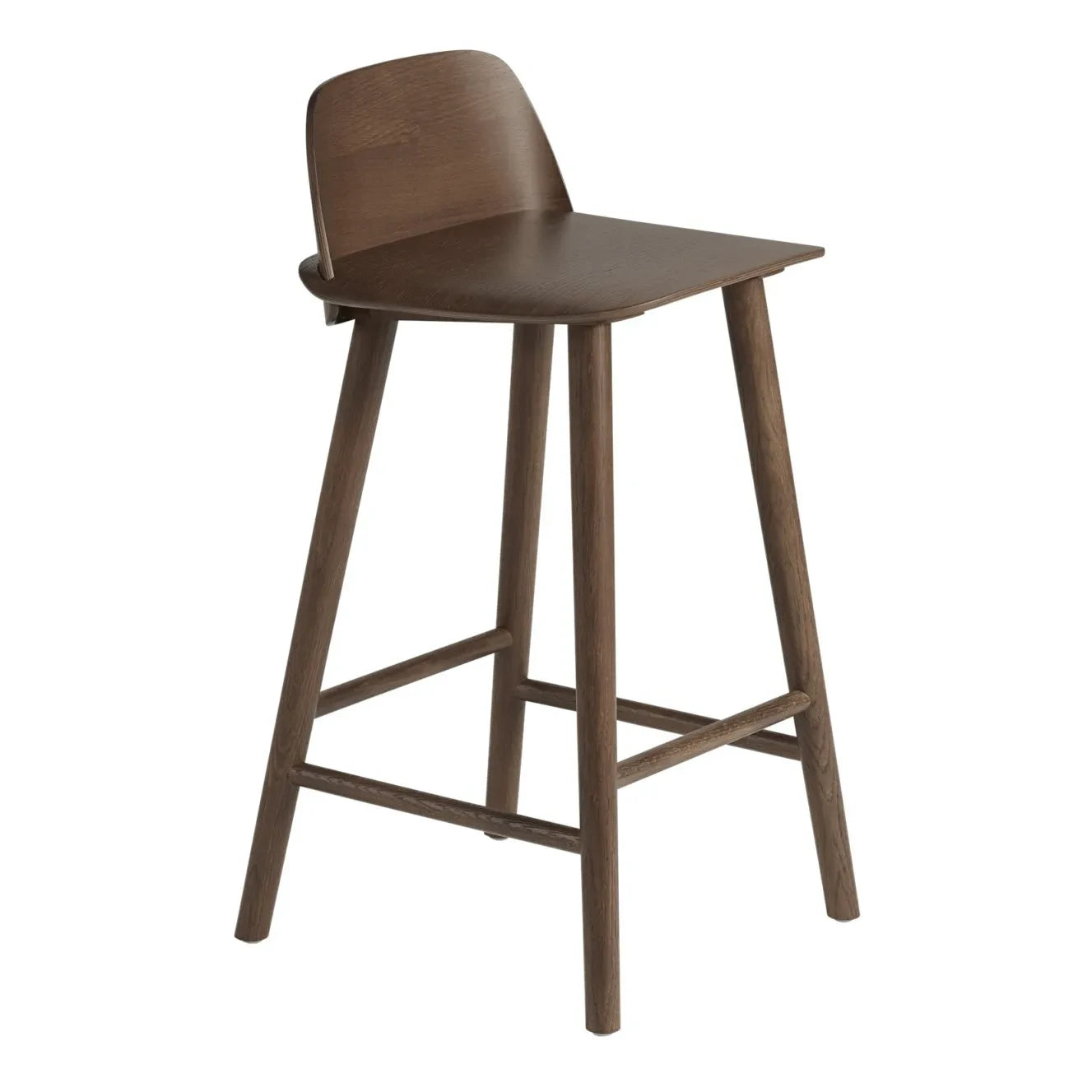 Muuto - Nerd Bar Taburesi | Koyu Ahşap
