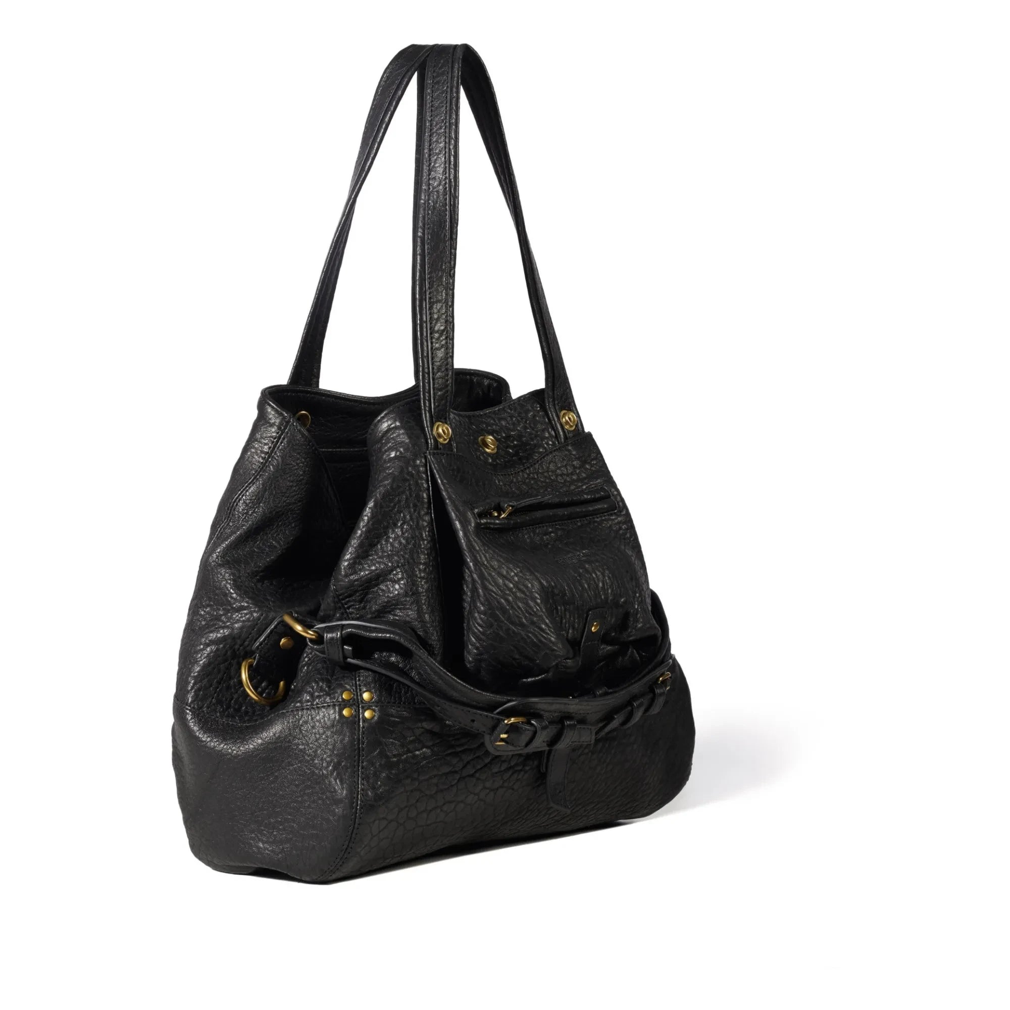 Jérôme Dreyfuss - Billy Handtasche aus Lammleder - M | Schwarz