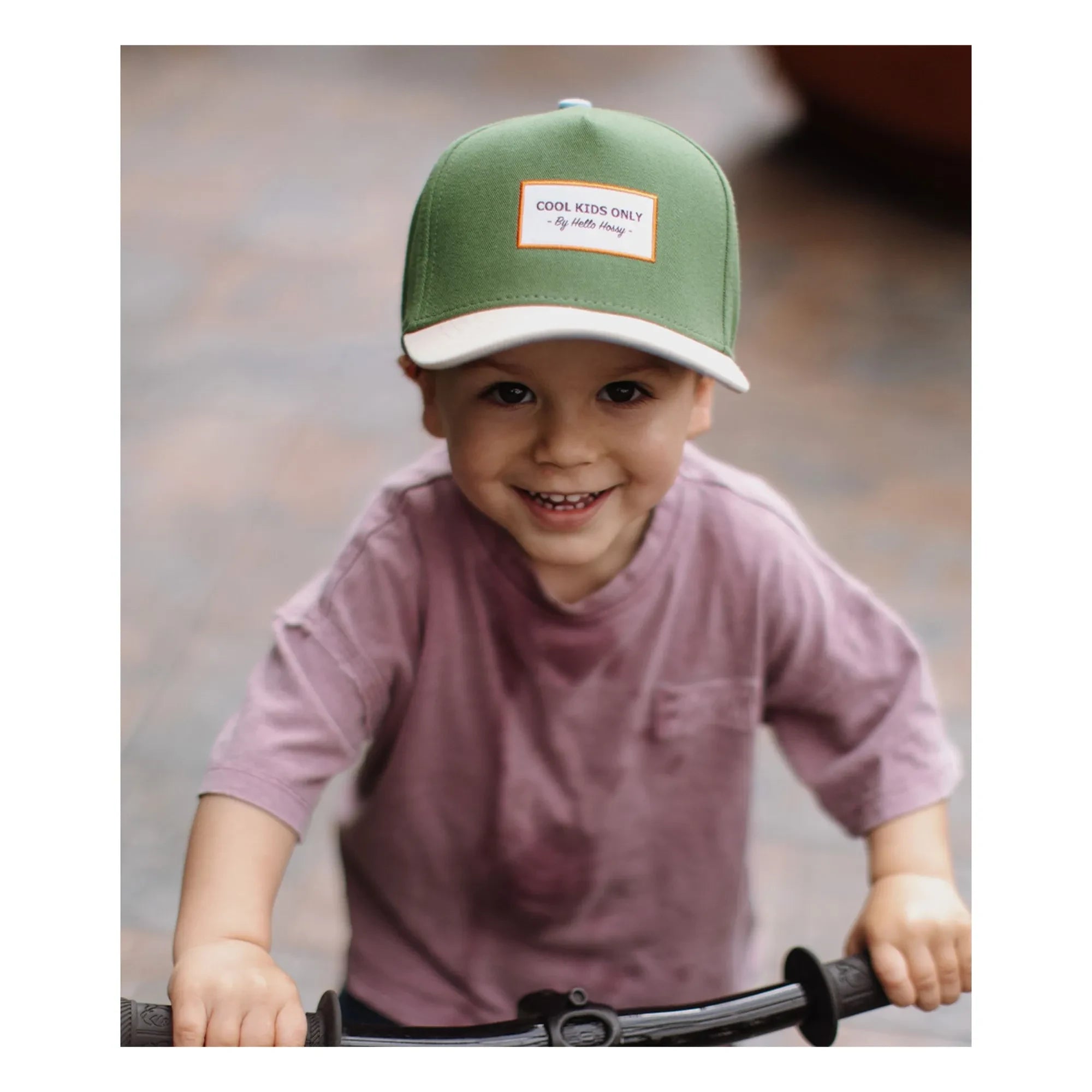Hello Hossy - Organische Baumwolle Mini Curved Visor Cap | Grün