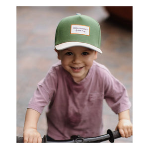 Hello Hossy - Organische Baumwolle Mini Curved Visor Cap | Grün
