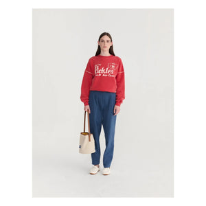 Bobo Choses - Pickles the Dog Bio-Baumwoll-Sweatshirt | Rot