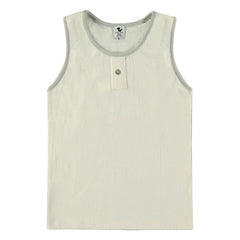 Risu Risu - Bio-Baumwoll-Ringer-Top | Ecru