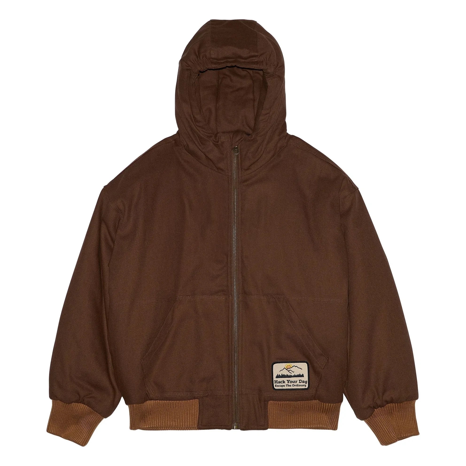 Hundred Pieces - Matte Kapuzenjacke | Braun