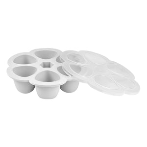 Béaba - Silikon Babykost-Form – 6 x 90 ml | Hellgrau