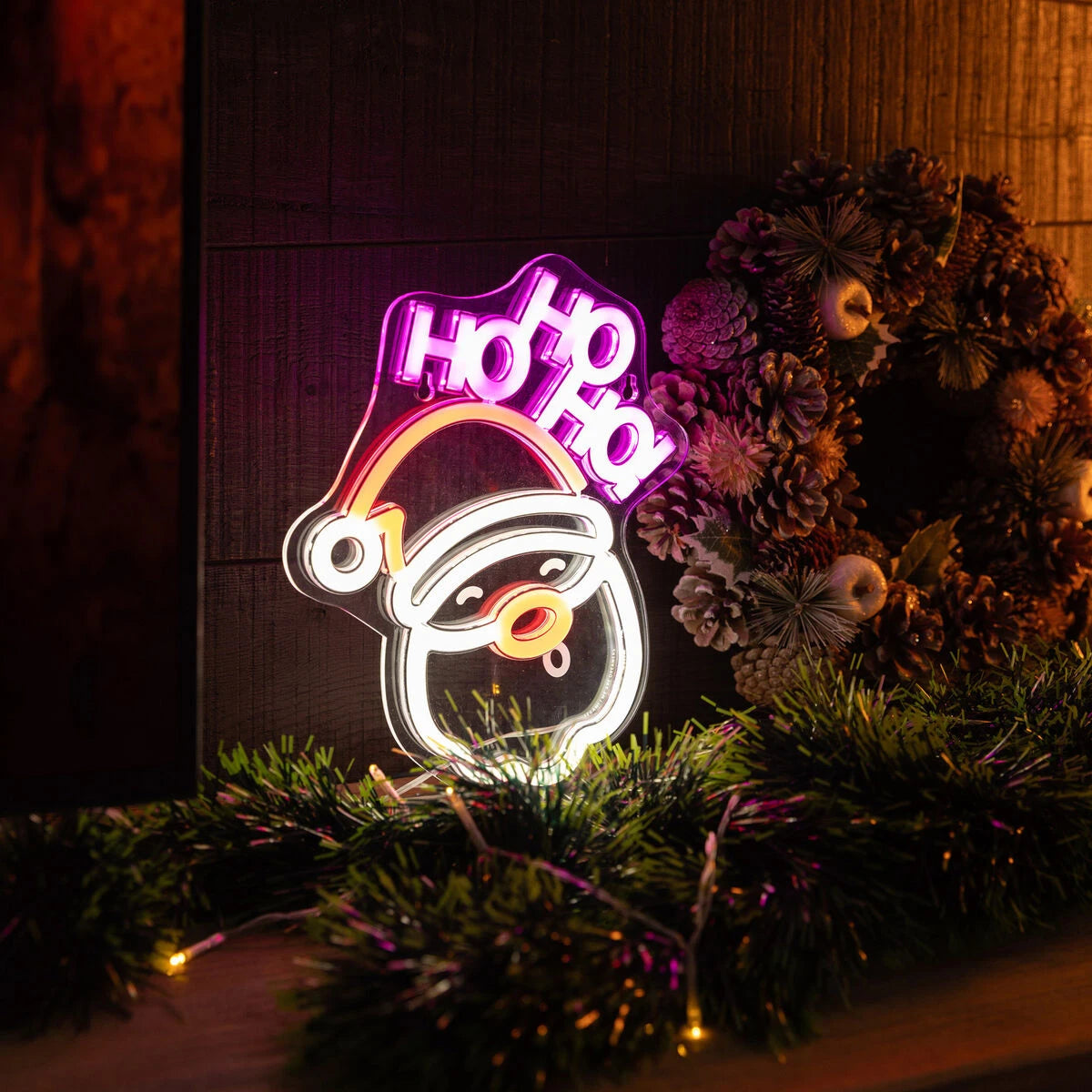 Legami - Neon-Effekt LED Lampe - Weihnachtsmann - Es ist ein Zeichen