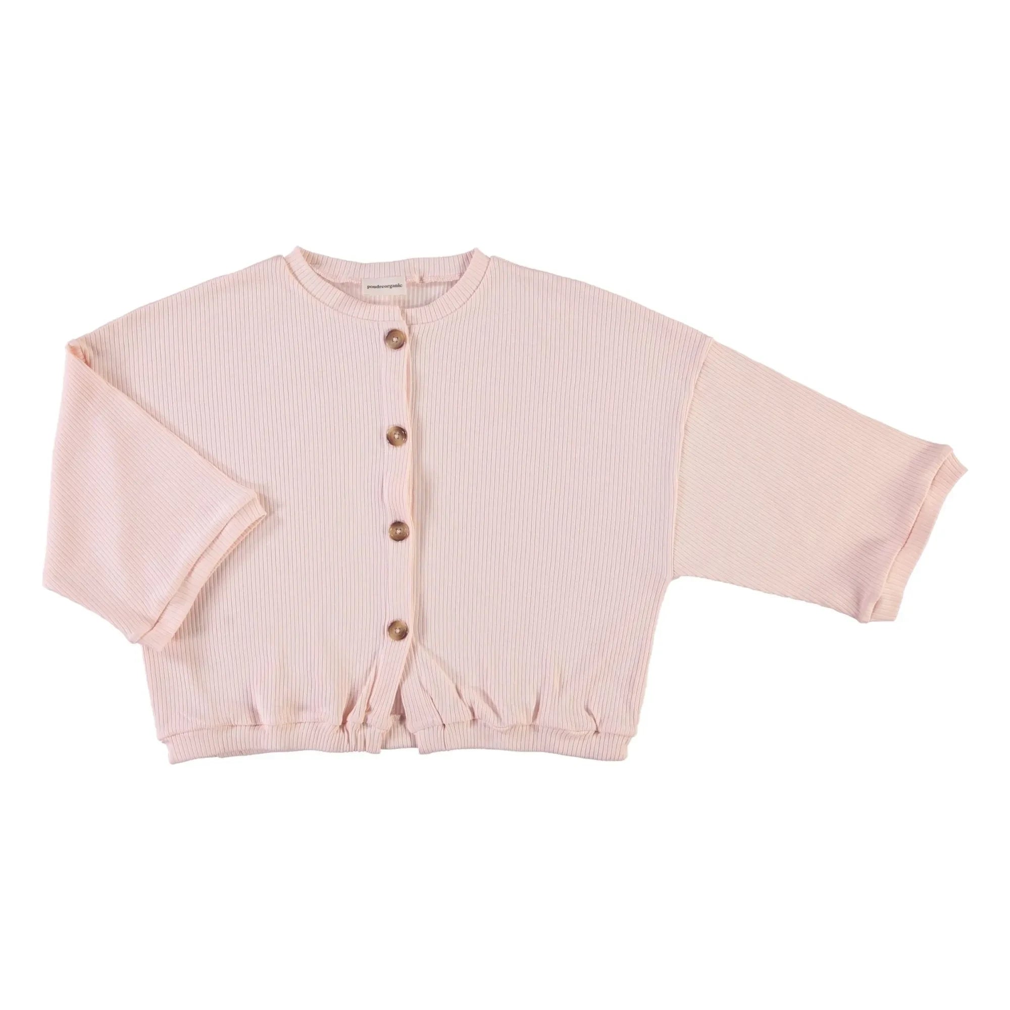 Poudre Organic - Strickjacke Zaatar | Blassrosa