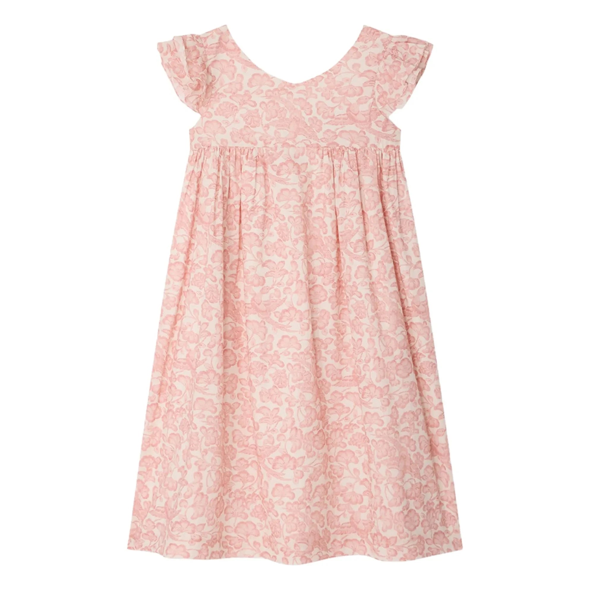 Bonpoint - Galantine Fleurie Kleid | Puderrosa