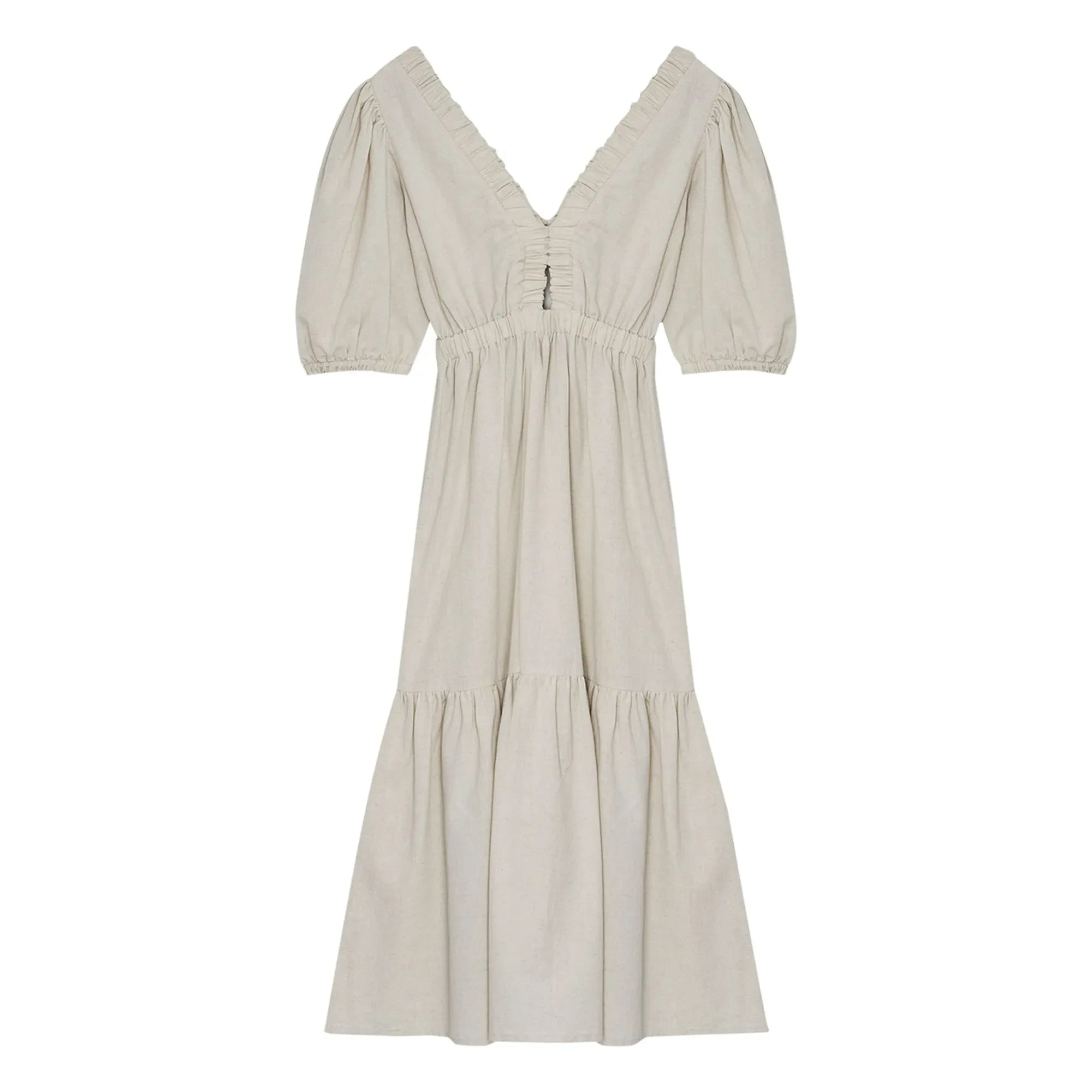 the new society - Leinenkleid Aloe | Sand