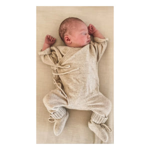 My Little Freckle - Bio Kaschmir Baby Strampler mit Overall | Beige