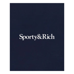 Sporty & Rich - Tenis Tişörtü Geri Dönüştürülmüş Pamuk | Koyu Mavi