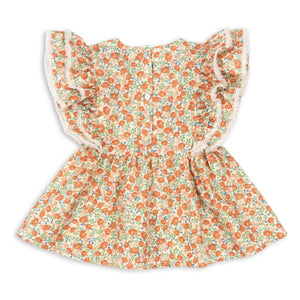 Konges Sløjd - Bluse aus Bio-Baumwolle Verbena | Orange