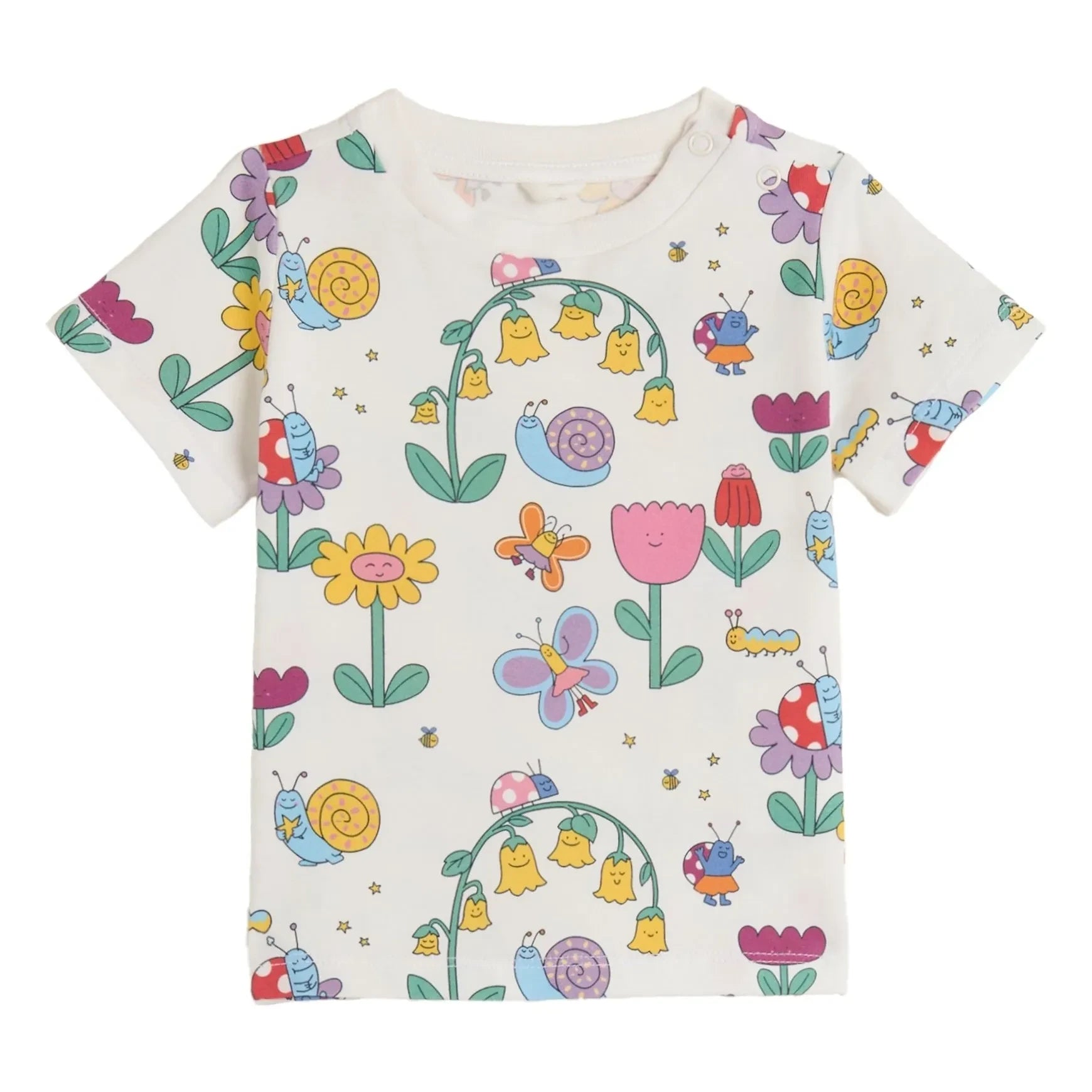 Stella McCartney Kids - T-Shirt aus Bio-Baumwolle | Elfenbein