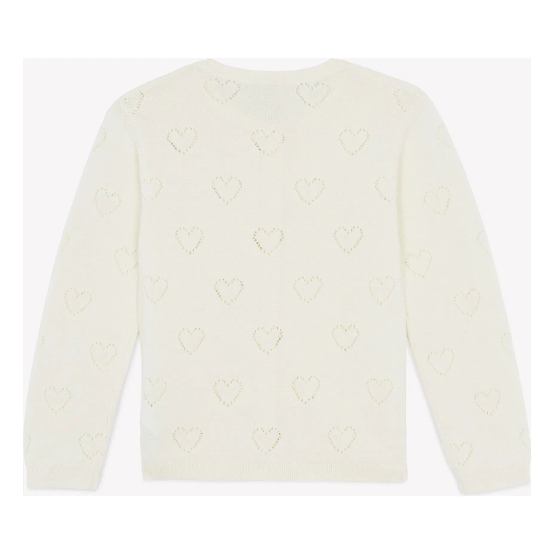 Bonton - Lilou Cœurs Strickjacke | Ecru