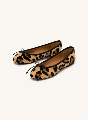 Smallable Kid - Evina Leopar Balerin Schuhe | Ecru