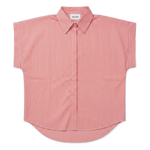 Smallable Woman - Gestreifte Bella Crop Bluse | Kirschrot