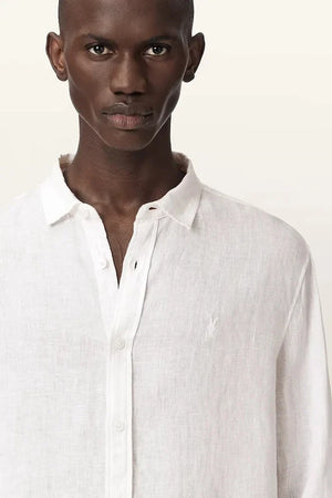 AllSaints erkek keten gömlek LOOM