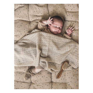 My Little Freckle - Bio-Baumwolle Pointelle Decke | Beige