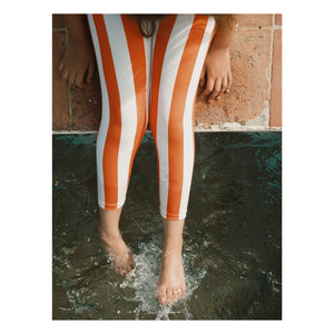 Tinycottons – Gestreifte Leggings | Rot