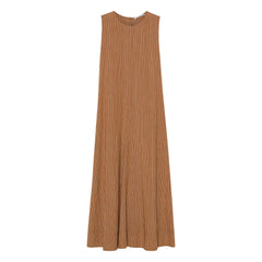Pomandère - Gestreiftes Kleid | Apricot