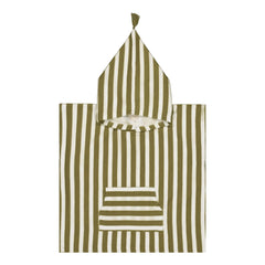 Rose in April - Suzon gestreifter Strandponcho | Khaki